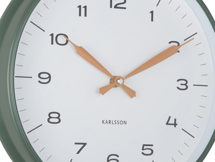 Karlsson Wandklok Modern Factory - Jungle groen - Ø30cm