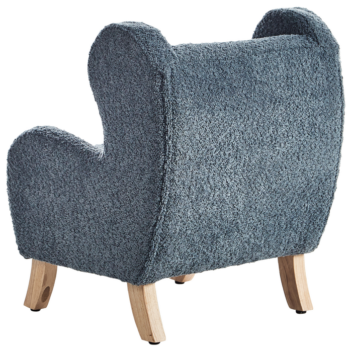 Beliani - FARUM - Kinderfauteuil - Donkerblauw - Bouclé