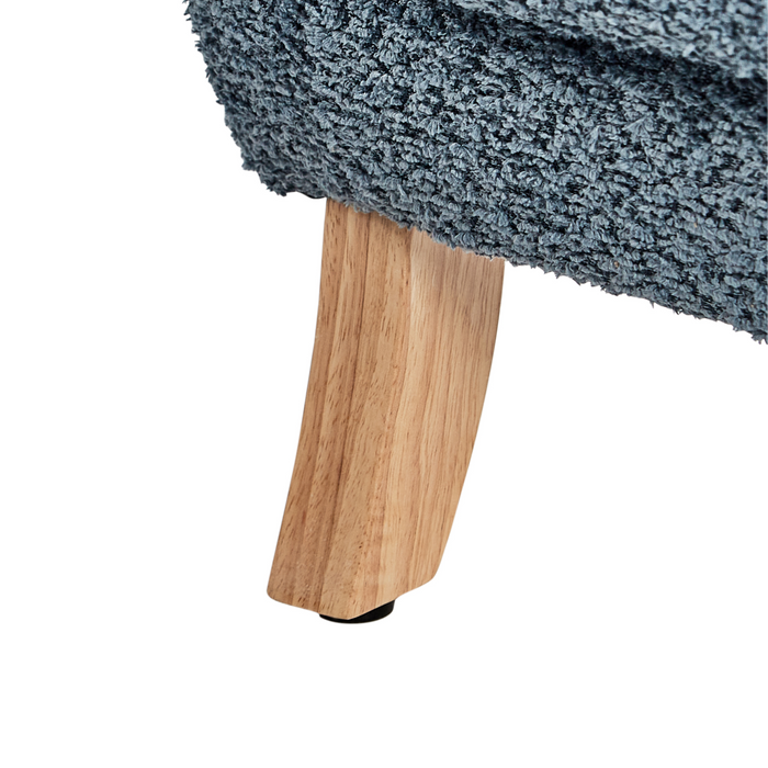 Beliani - FARUM - Kinderfauteuil - Donkerblauw - Bouclé