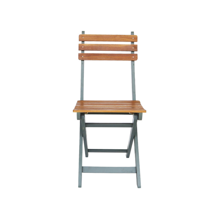 sweeek - Inklapbare acacia tuinstoel (Set van 2)