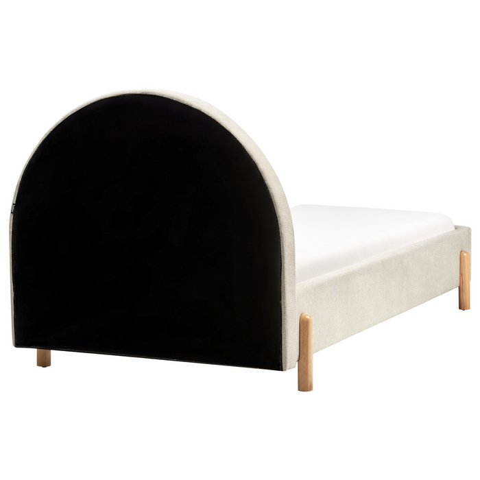 Beliani - ANET - Bed - Beige - 90 x 200 cm - Stof