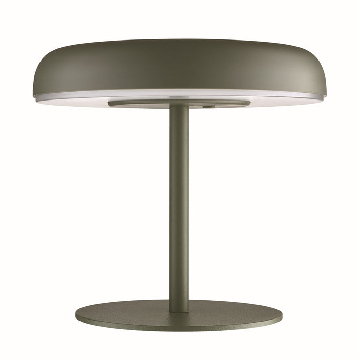 Nordlux Elmer Solar Tafellamp - Olijfgroen