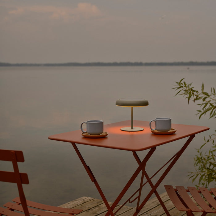 Nordlux Elmer Solar Tafellamp - Olijfgroen