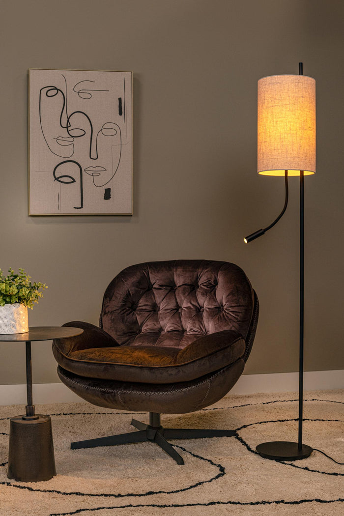 Lucide MAGIC Vloerlamp - Zwart