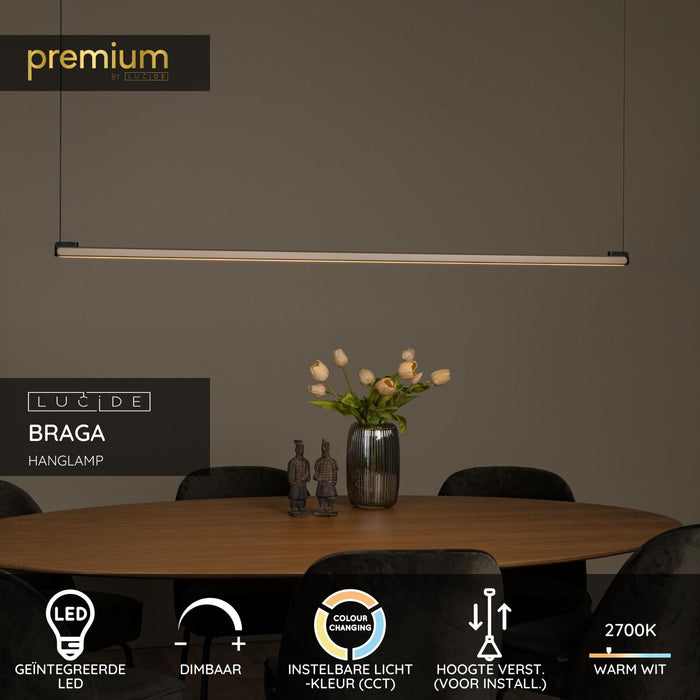 Lucide Premium BRAGA Hanglamp - Koffie