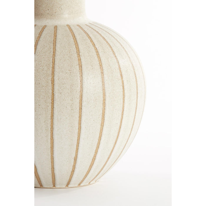 Light&living Vaas deco Ø28,5x42 cm ULLOA keramiek mat zand+bruin