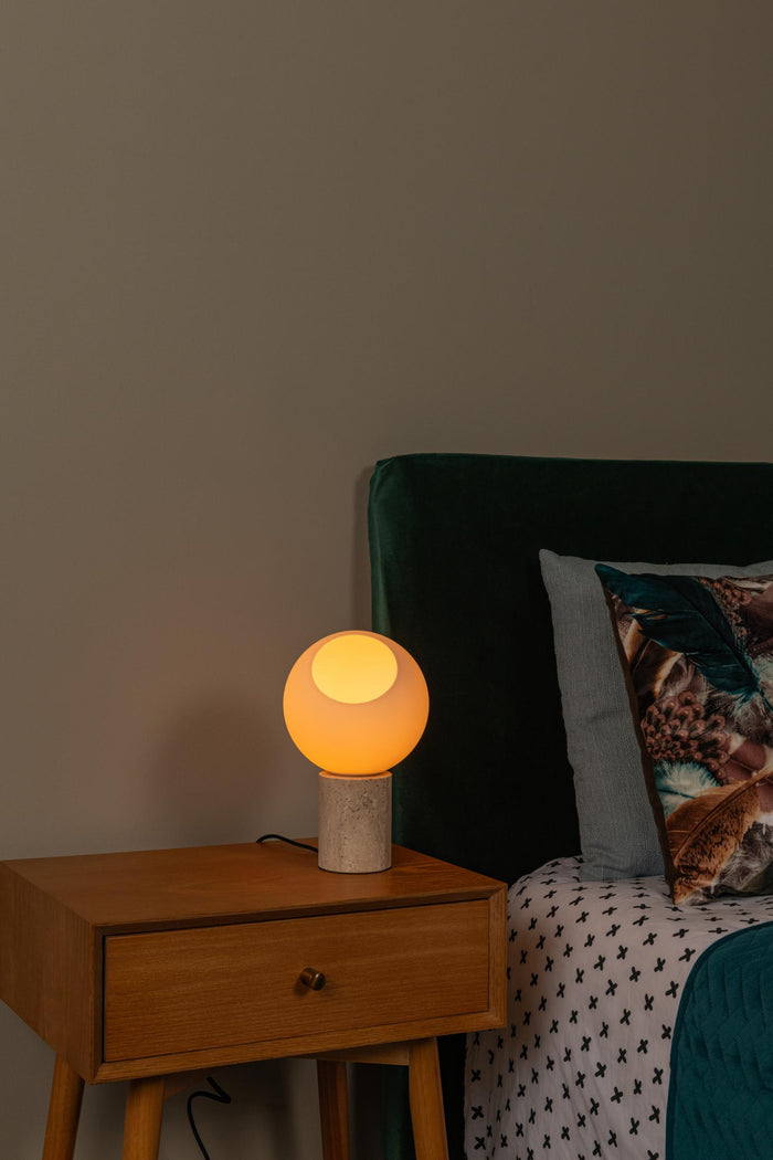 Lucide DAVIN Tafellamp - Opaal