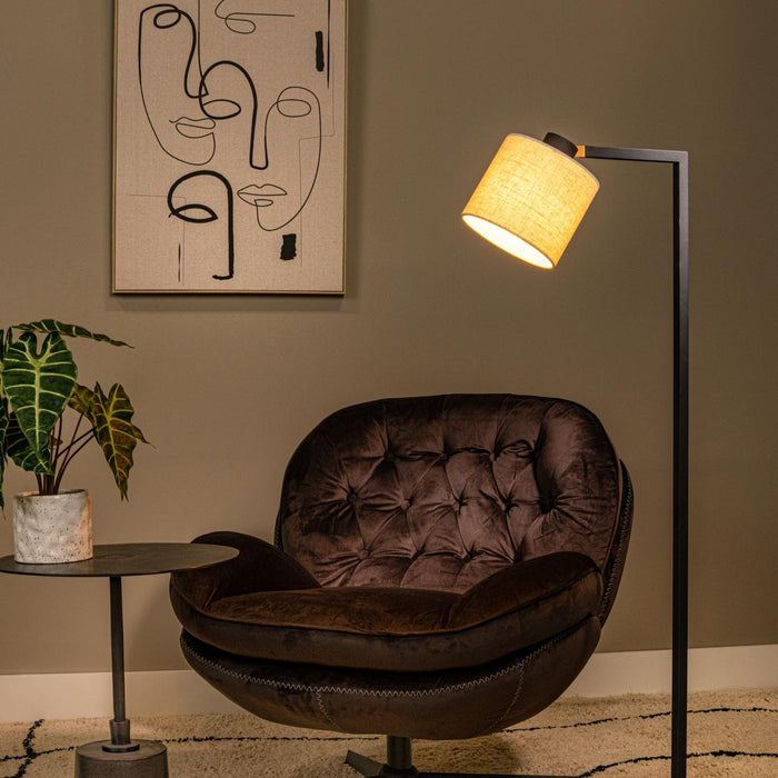 Lucide LESLEY Vloerlamp - Zwart