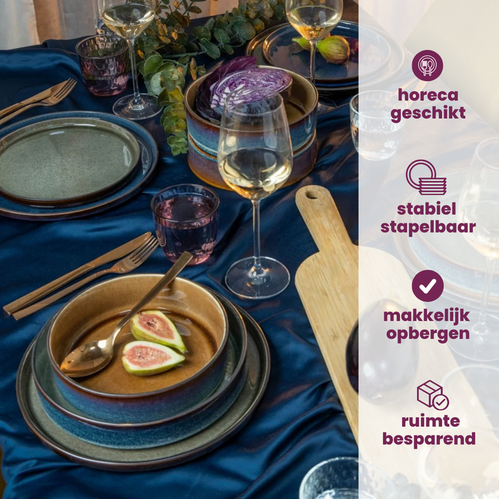 Cosy & Trendy Diep Bord Quintana Amber ø 20 cm