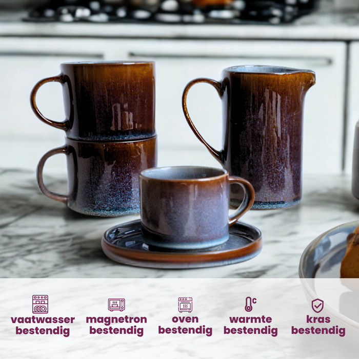 Cosy & Trendy Koffiekopje Quintana Blue - 220 ml