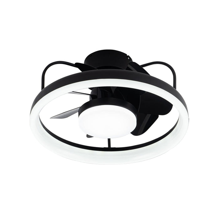 CristalRecord Plafondventilator Strike Ø 49 cm zwart