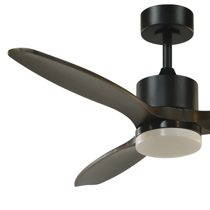 CristalRecord Plafondventilator Terre Ø 107 cm hout zwart