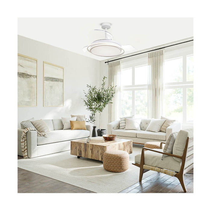 CristalRecord Plafondventilator Antila Ø 106 cm wit