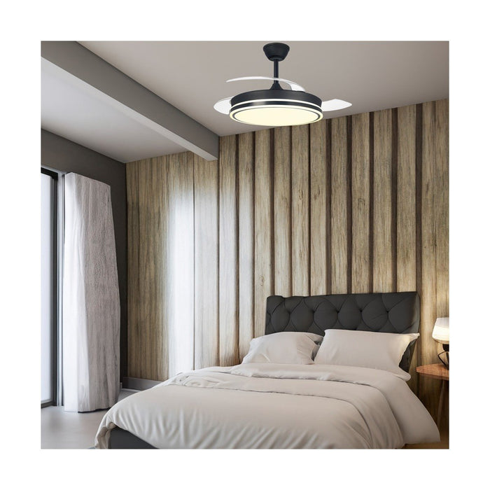 CristalRecord Plafondventilator Supereco Ø 106 cm zwart