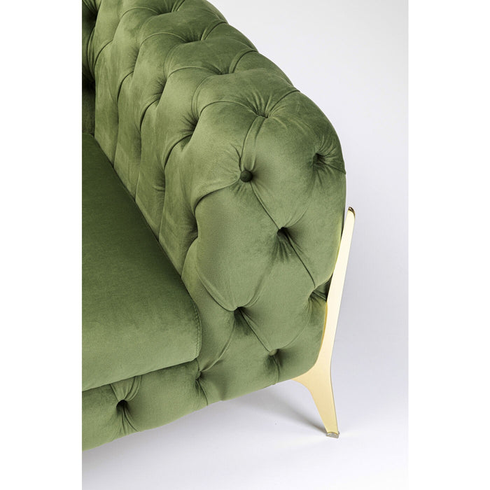 Kare Design Bellissima Fauteuil fluweel groen