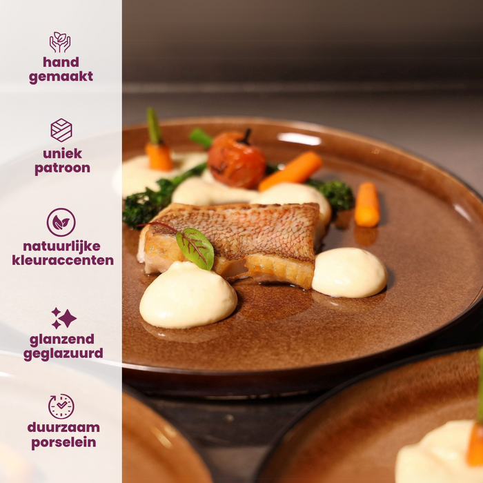 Cosy & Trendy Serveerschaal Quintana Amber - 36 x 24 cm