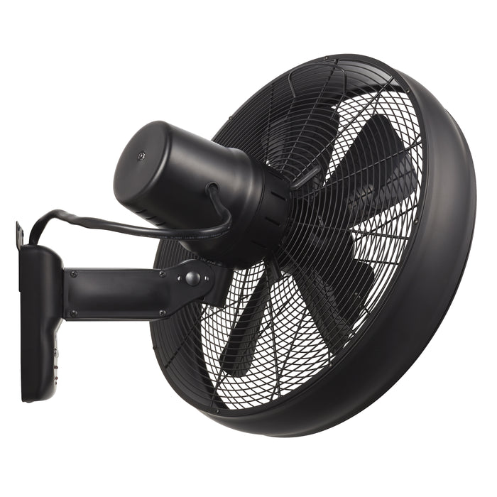 Lucci Air Wandventilator Breeze Zwart Ø 46cm incl. Afstandsbediening