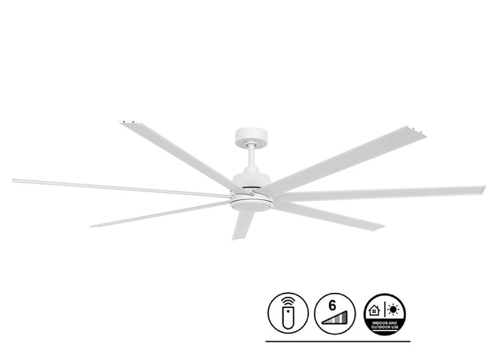Lucci Air Plafondventilator Atlanta II Wit XL Ø 183cm 12W Led Incl