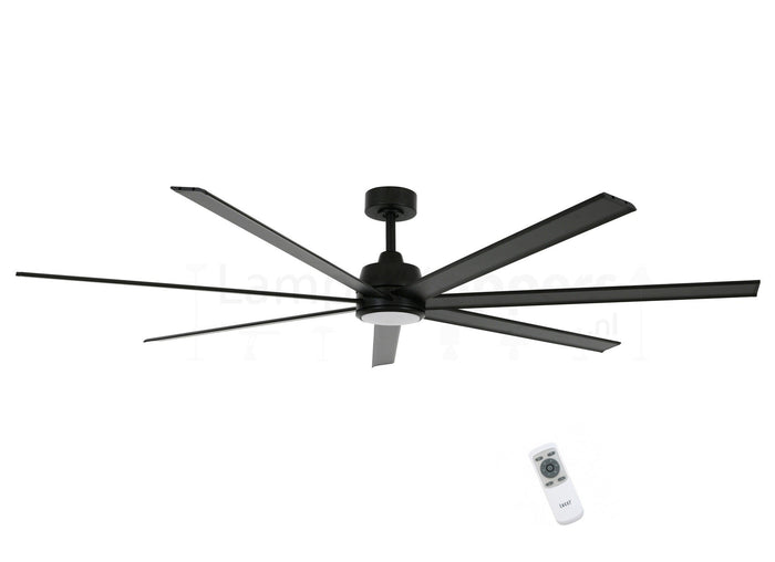 Lucci Air Plafondventilator Atlanta II Zwart XL Ø 183cm 12W Led Incl
