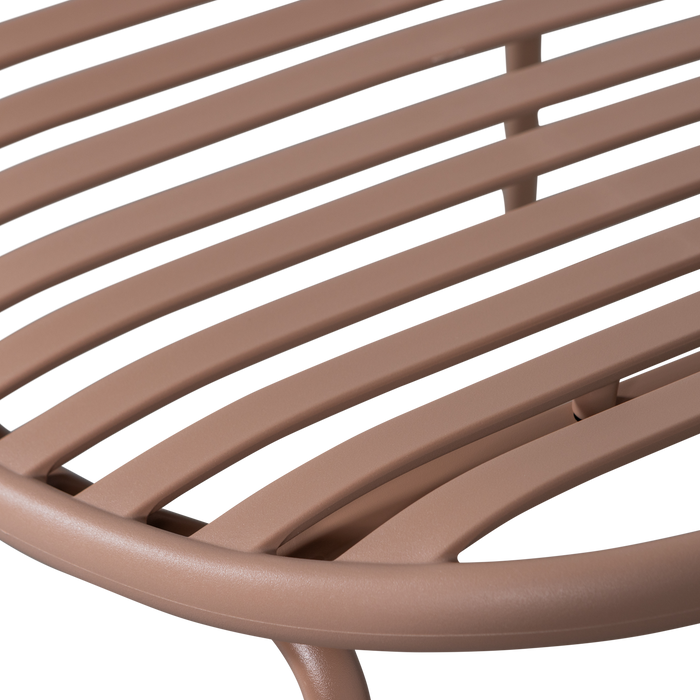 WOOOD Bruce Fauteuil Tuin - Metaal - Zalm Roze - 73x81x72 cm