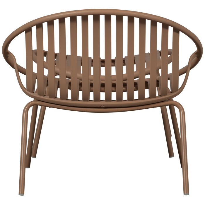 WOOOD Bruce Fauteuil Tuin - Metaal - Zalm Roze - 73x81x72 cm