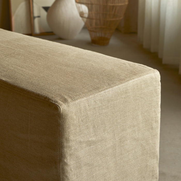 Tikamoon - Modulaire fauteuil in natuurlijk linnen, 1-zit