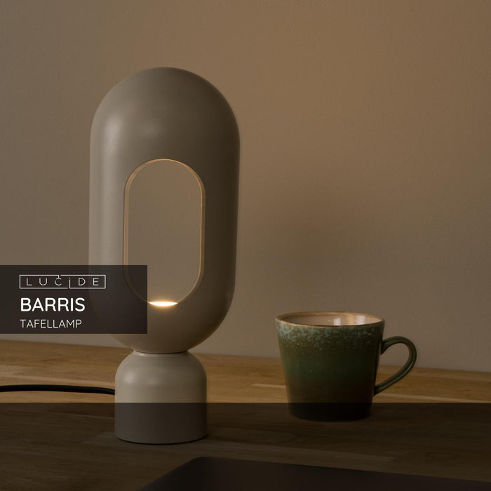 Lucide BARRIS Tafellamp - Taupe