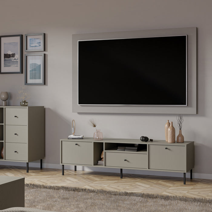 by fonQ Luvra Tv-meubel 3-deurs - Groen