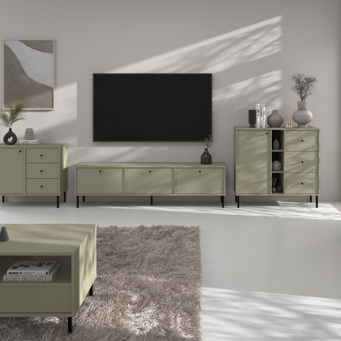 by fonQ Luvra Tv-meubel 3-deurs - Groen