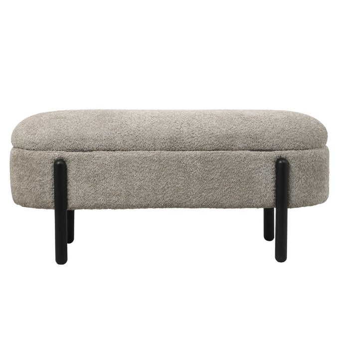 Giga Meubel - Opbergbank Taupe Stof|Textiel - 108x41x48cm