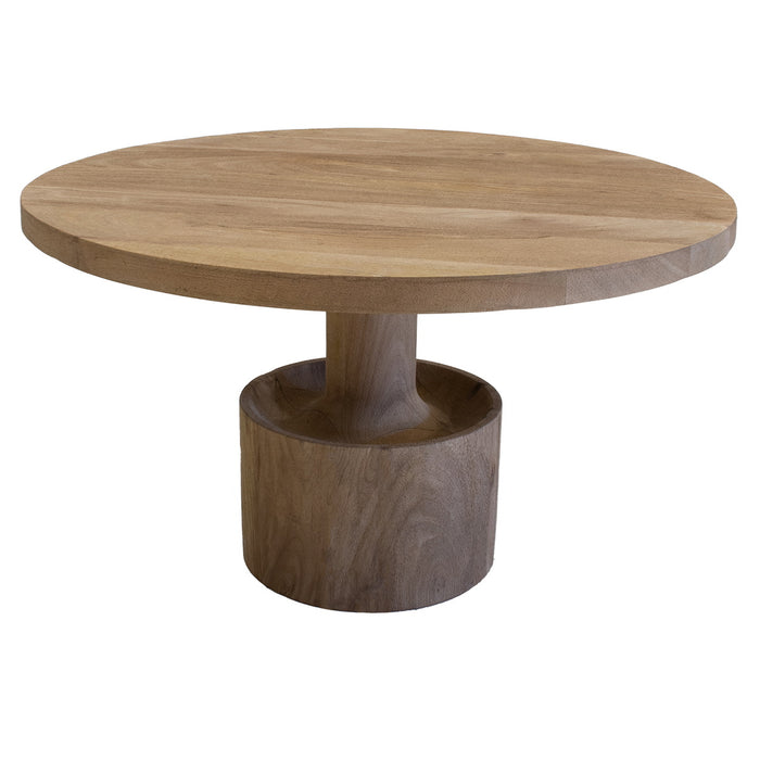 Giga Meubel - Salontafel Rond 70cm - Naturel Mangohout - Stacy