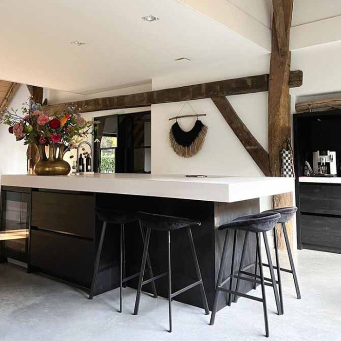 Kick barkruk Finn - 70cm - Zwart