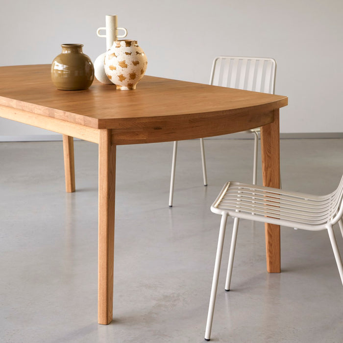 Tikamoon - Uitschuifbare tafel in massief eikenhout 270x95 Maia