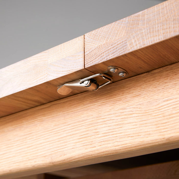 Tikamoon - Uitschuifbare tafel in massief eikenhout 270x95 Maia