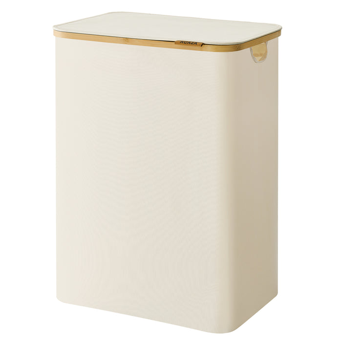ACAZA Wasmand - Wassorteerder - 2 vakken - Bamboe - Beige