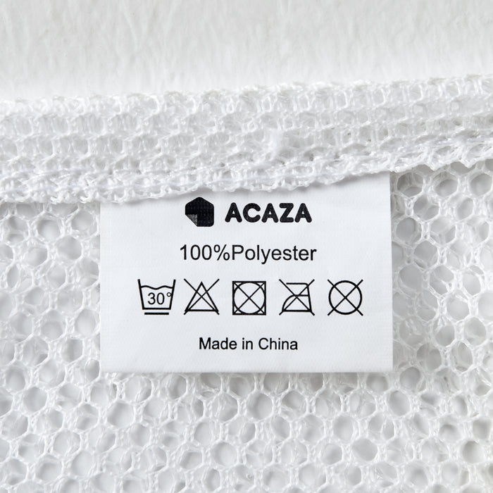 ACAZA Wasmand - Wassorteerder - 3 Vakken - Bamboe - Zwart