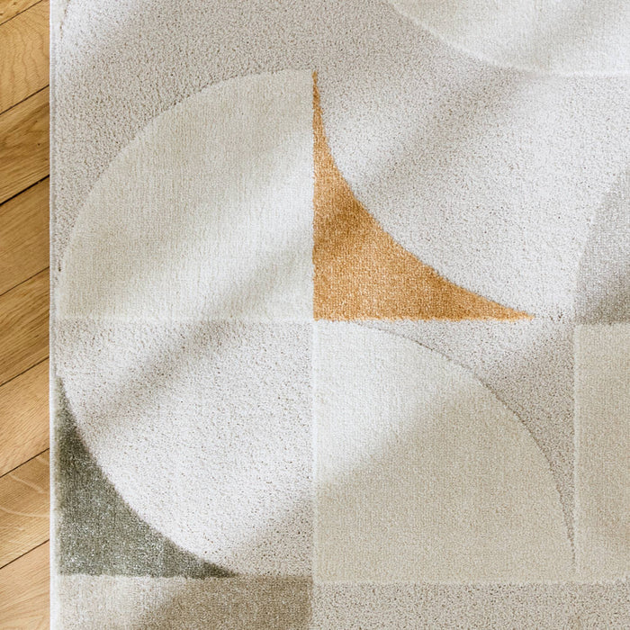 sweeek - Crème retro patroon interieur tapijt