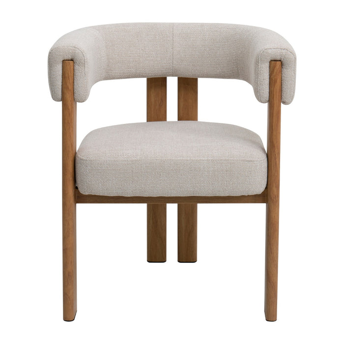 DÉJA Living - Fauteuil Beige Stof - Naturel - 67x60x70cm - Aragon