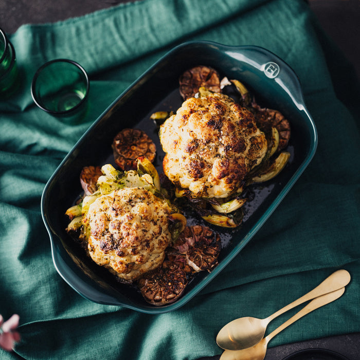 Emile Henry Schaal rechthoekig E-box - 300x190mm - Cèdre