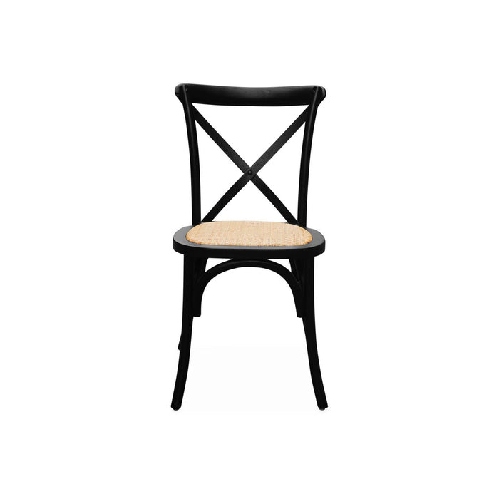 sweeek - Vintage rubberhouten bistrostoelen (set van 4)