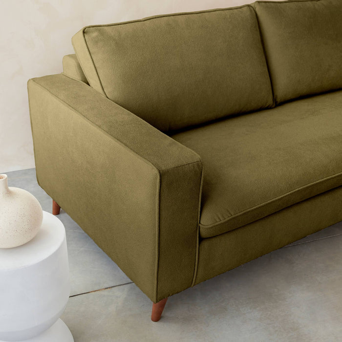 sweeek - 3-zits slaapbank met matras van 12 cm - Made in France