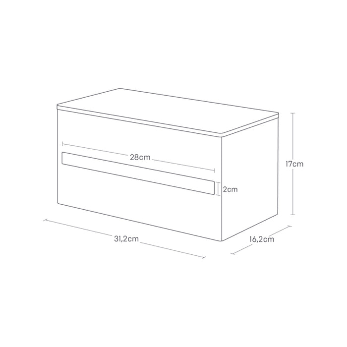 Yamazaki Keukenrolhouder - Rin - Zwart