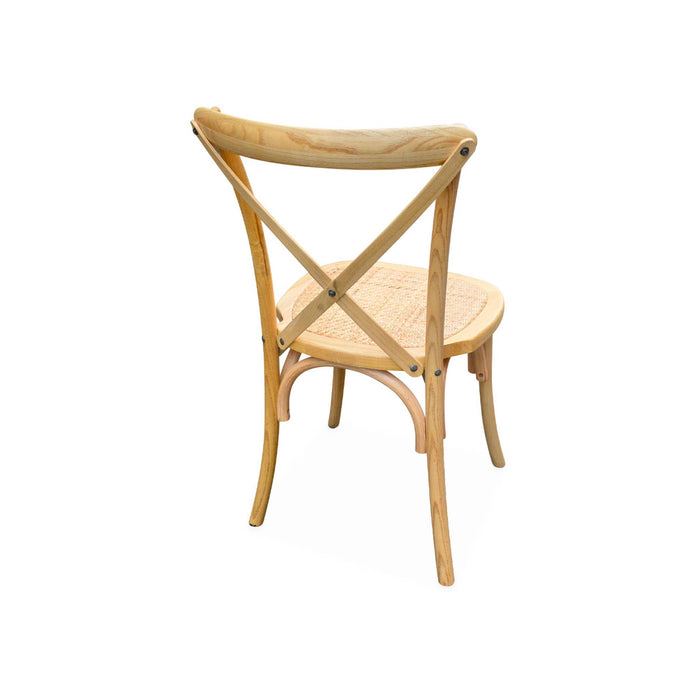 sweeek - Vintage rubberhouten bistrostoelen (set van 4)