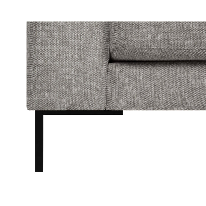 by fonQ Cirro U-bank Rechts - Lichtgrijs