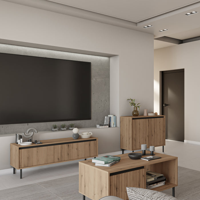 by fonQ Ovara Dressoir 2-deurs - Licht Eiken