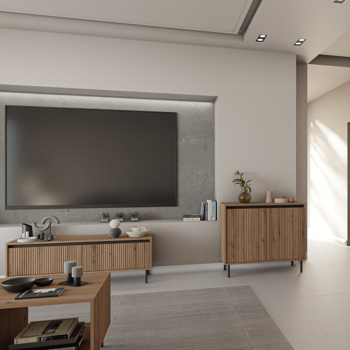 by fonQ Ovara Dressoir 3-deurs - Licht Eiken