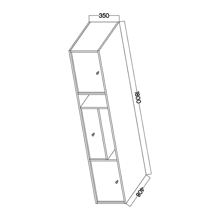 by fonQ Luvra Zwevend Tv-meubel 2-deurs - Open Vak - Zand