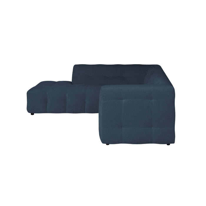 by fonQ Mush Hoekbank Links - Chenille - Blauw