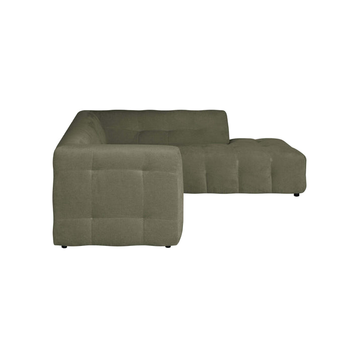 by fonQ Mush Hoekbank XL Rechts - Chenille - Groen