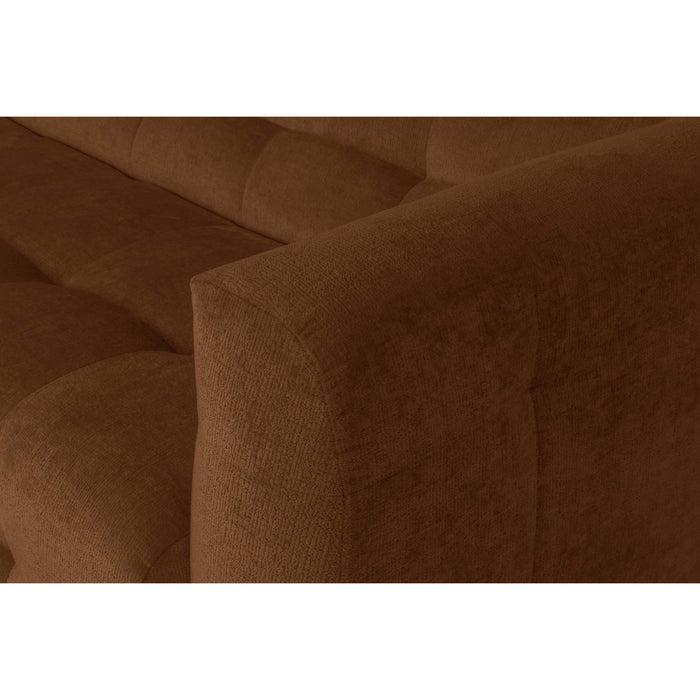 by fonQ Mush Hoekbank met Chaise Longue Rechts - Chenille - Bruin